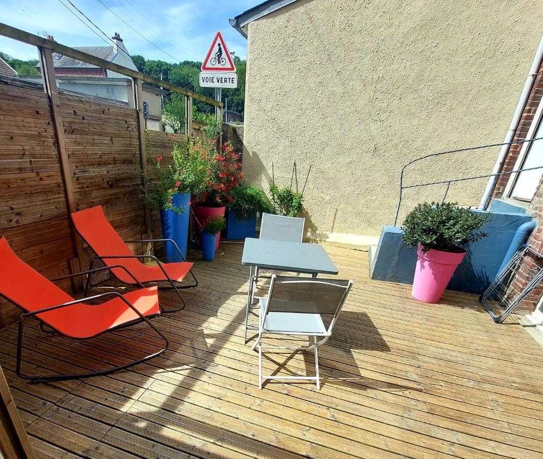 Les Belles Terrasses Dieppe ,3 Appartements , Le Vegetal De 1 A 8 Personnes , Le Tropical De 1 A 6 Personnes , Le Floral Avec Terrasse De 1 A 3 Personnes , Quartier Calme Au Stationnement Gratuit A Cote De L'Avenue Verte Zewnętrze zdjęcie